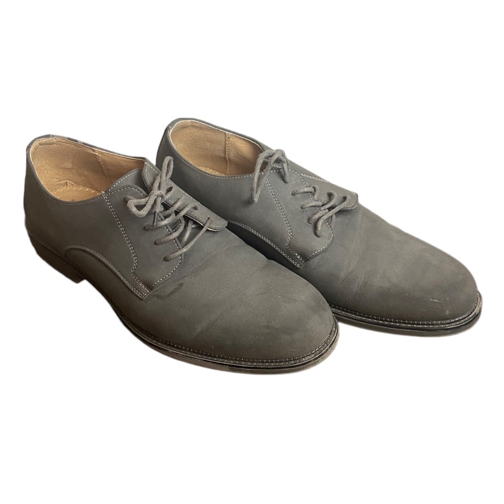 Dexter comfort Grey suede leather laced memory foam mens 12